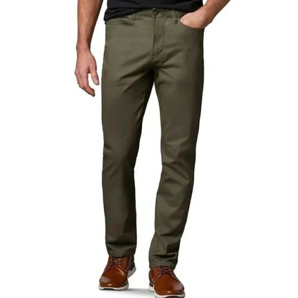 NWT Denver Hayes Athletic Stretch Chino Olive Green Size 36x30 - Picture 1 of 10
